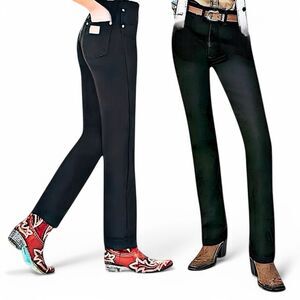 Wrangler Cowboy Cut High Rise Slim Fit Tapered Leg Jeans 13x34